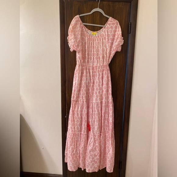 Roller Rabbit Rosemary Abha Maxi Dress Off Shoulder (16) - Picture 2 of 8